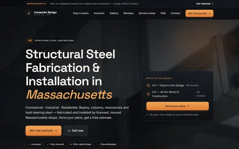 Site da Ironworks Design Near Me